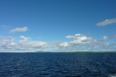 Watching Westray fade into the distance