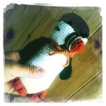 Knitted Puffin