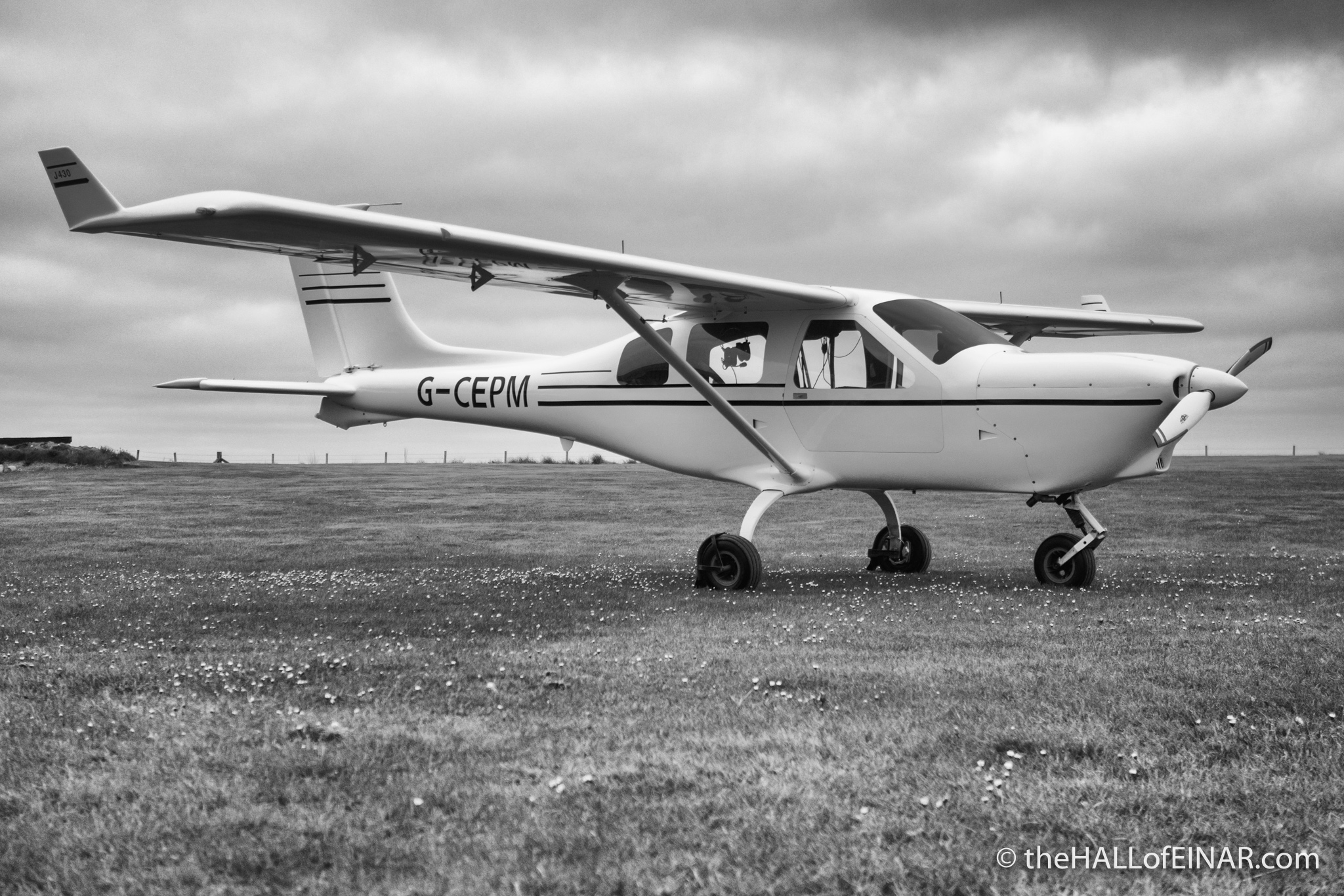 Light Aircraft over Orkney - photograph (c) 2016 David Bailey (not the)