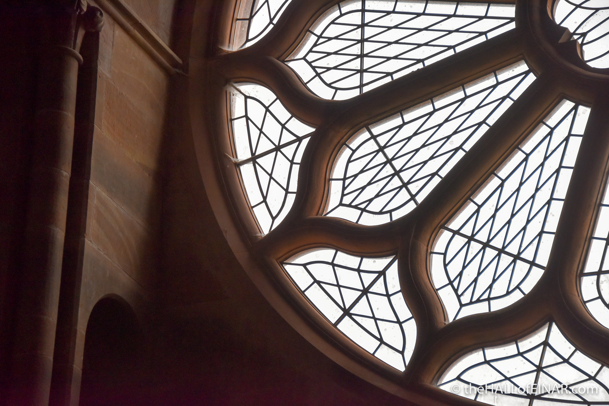 Rose Window in St Magnus Cathedral - The Hall of Einar - photograph (c) 2016 David Bailey (not the)