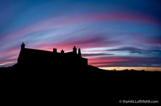 Sunset over Einar - The Hall of Einar - photograph (c) 2016 David Bailey (not the)