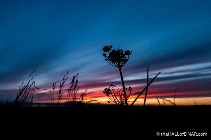 Sunset over Fitty Hill - The Hall of Einar - photograph (c) 2016 David Bailey (not the)