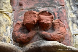 Weathered Sculptures at St Magnus Cathedral - photograph (c) 2016 David Bailey (not the)