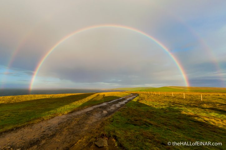 Rainbows at Noup Head - photograph (c) 2016 David Bailey (not the)
