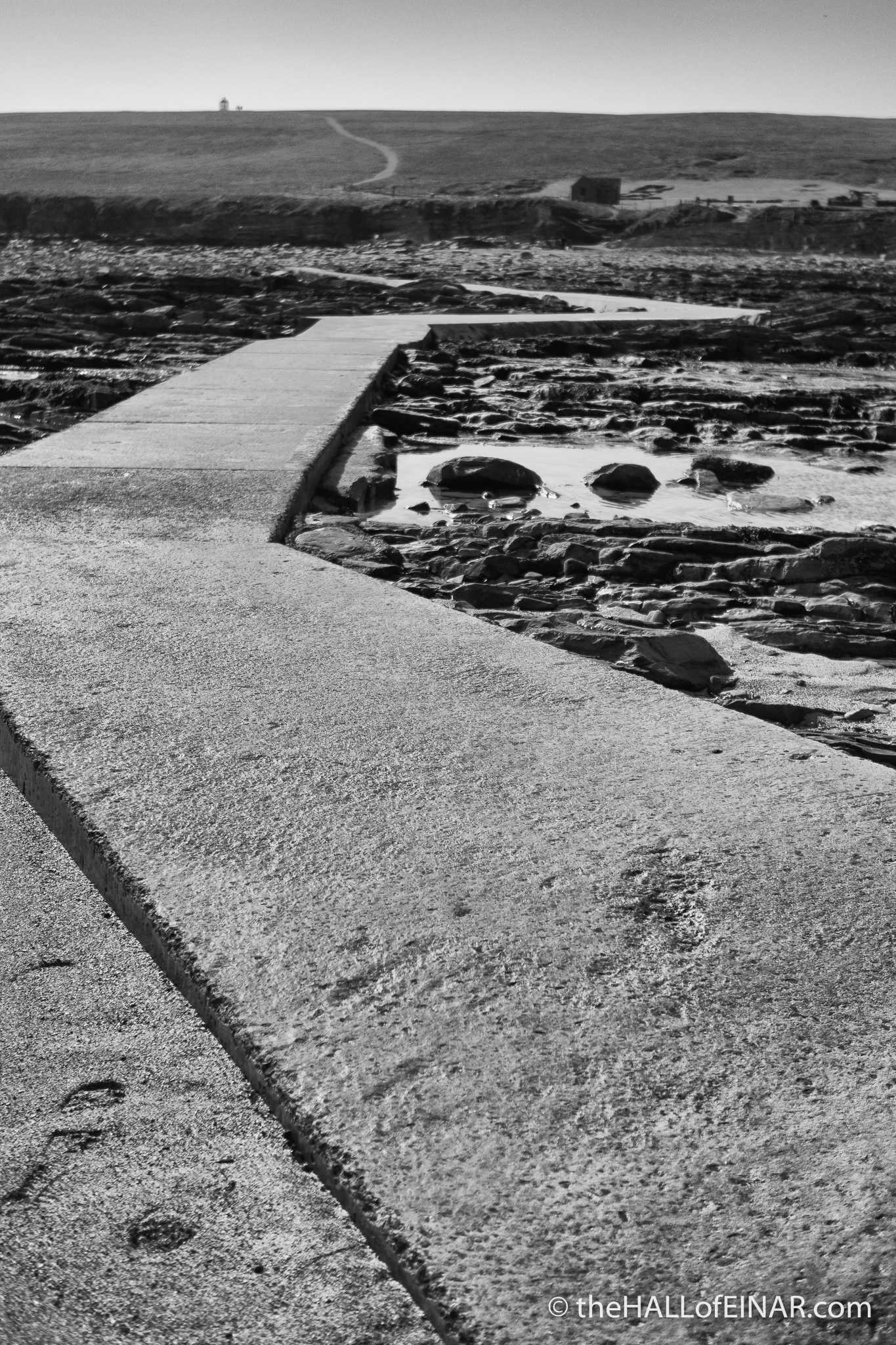 Causeway to the Brough of Birsay - The Hall of Einar - photograph (c) David Bailey (not the)