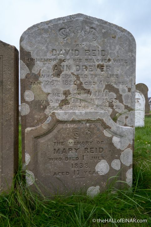 Gravestone - The Hall of Einar - photograph (c) David Bailey (not the)