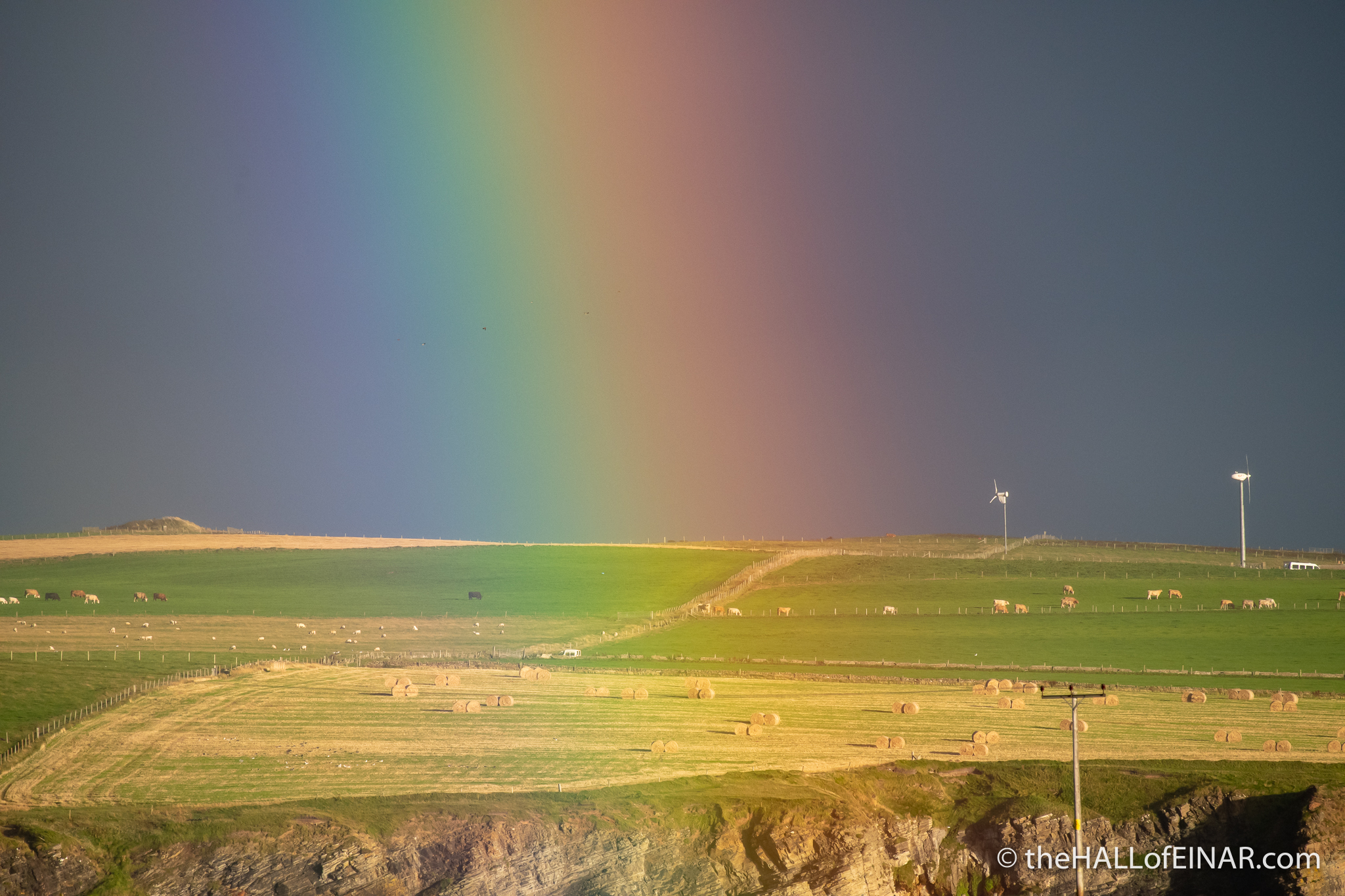 Rainbow - The Hall of Einar - photograph (c) David Bailey (not the)