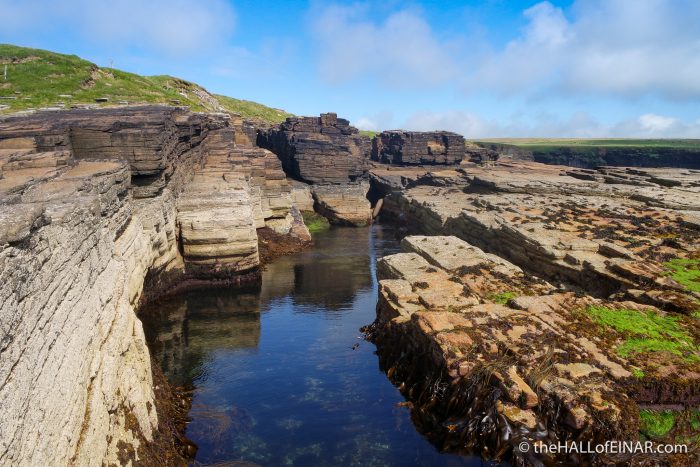 Westray coast - The Hall of Einar - photograph (c) David Bailey (not the)