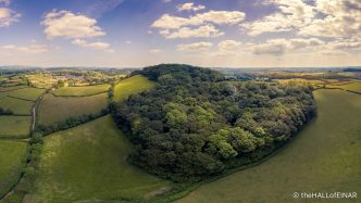 Denbury Hill Fort - The Hall of Einar - photograph (c) David Bailey (not the)