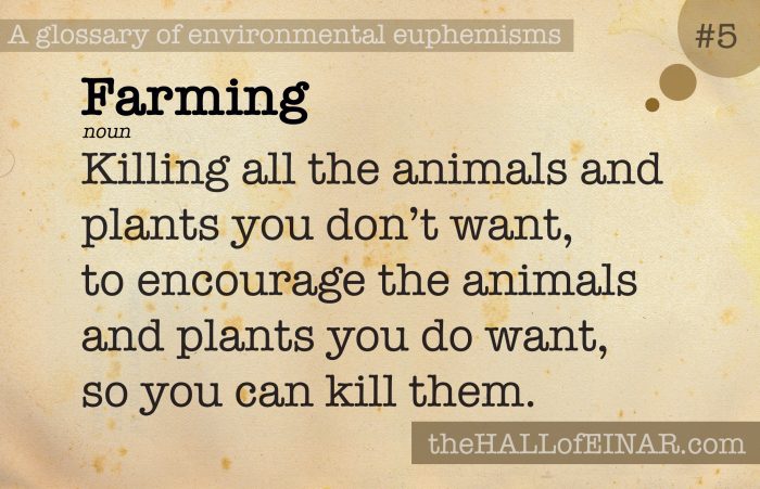5 Farming - a glossary of environmental euphemisms