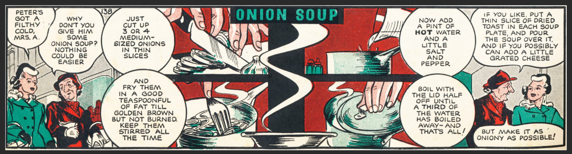 1940s Onion Soup – just onions and water – David at the HALL of EINAR