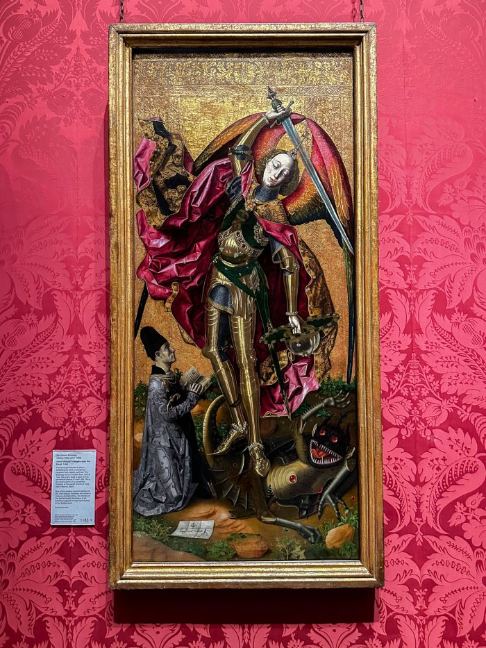 Bartolome Bermejo - Saint Michael Triumphs over the Devil