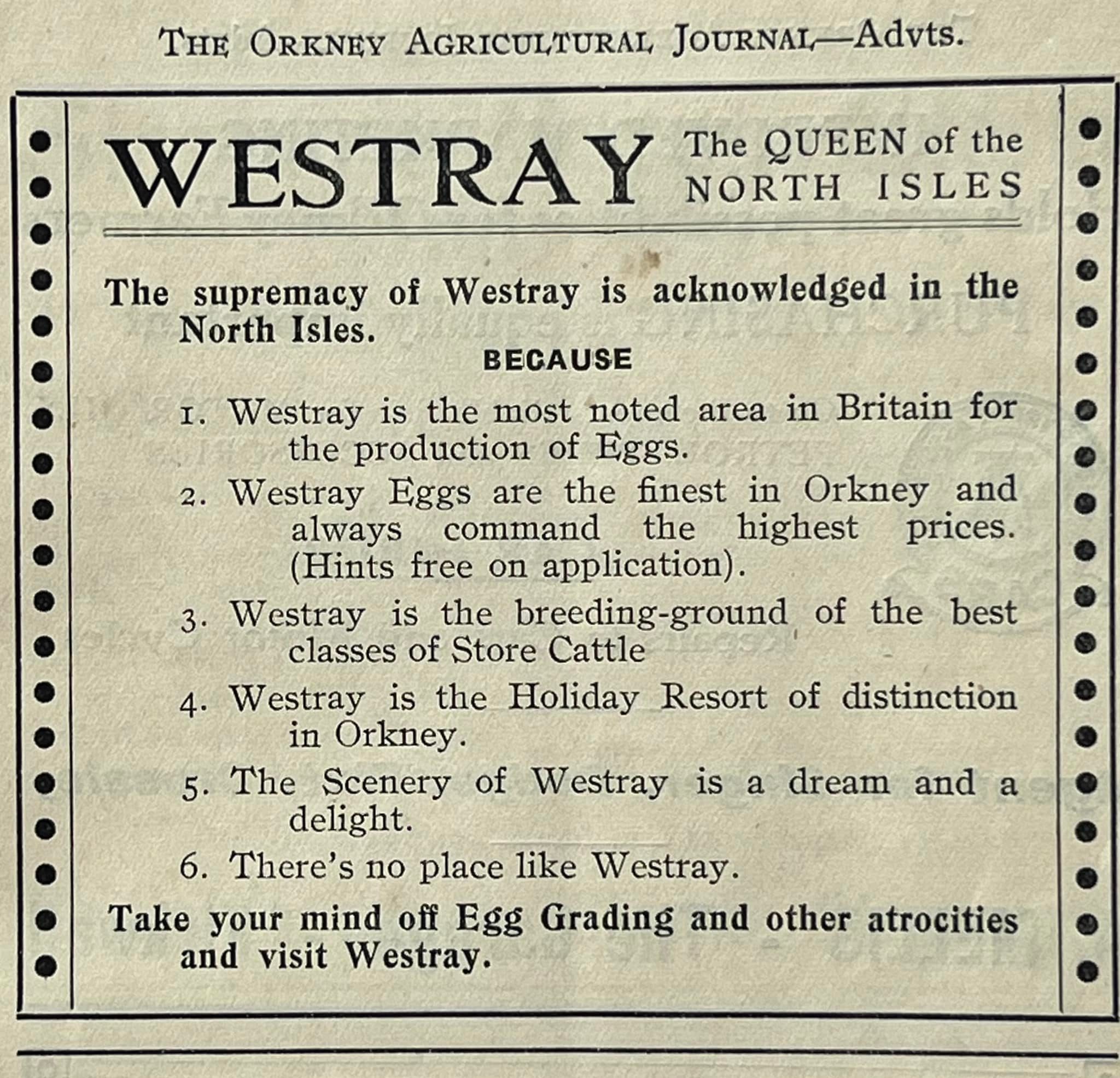 Westray Eggs