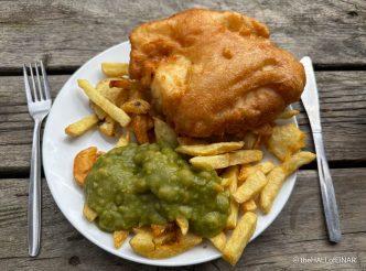 Fish and chips - The Hall of Einar - photograph (c) David Bailey (not the)