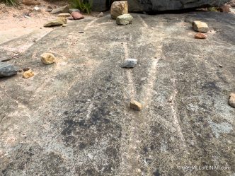 Glacial striations - The Hall of Einar - photograph (c) David Bailey (not the)