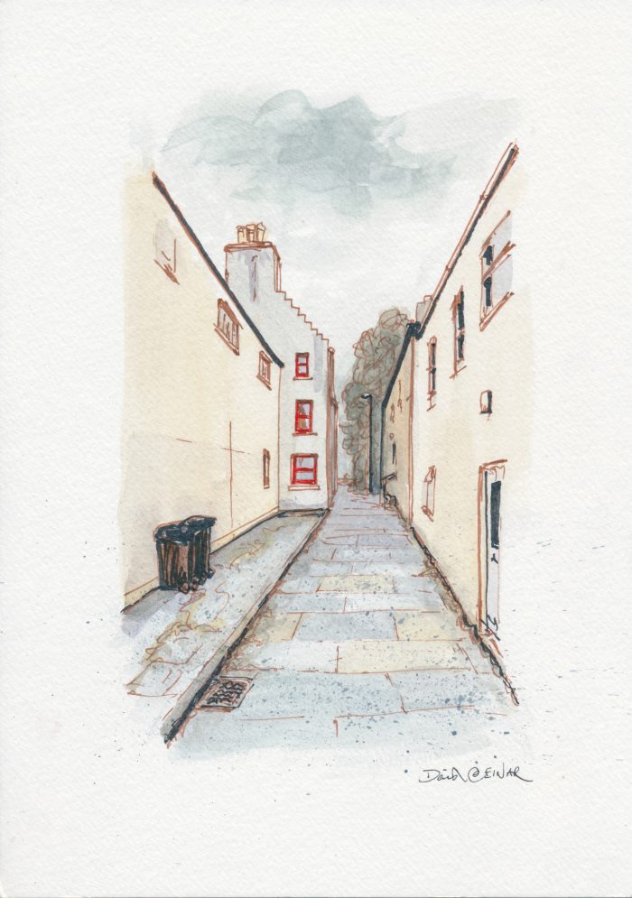 Kirkwall Sketch - The Hall of Einar - sketch © David Bailey (not the)
