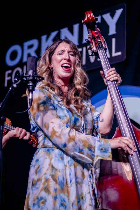 Damn Tall Buildings at the Orkney Folk Festival 2026 - photographs by David at the Hall of Einar
