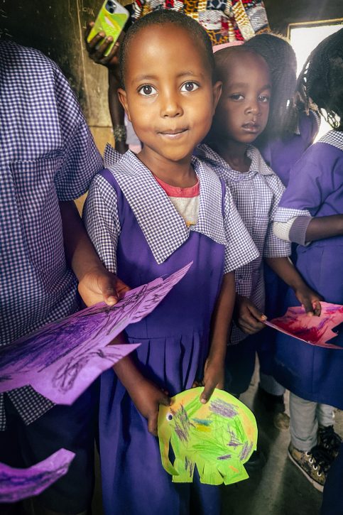 Kenyan Classroom - Elmer the Elephant - The Hall of Einar - photograph © David Bailey (not the)